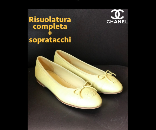 Ballerine Chanel - Risuolatura completa con modello suola CALIFORNIA chiara